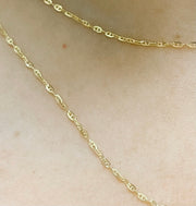 Shop Now Solid Gold Marina Link Chain